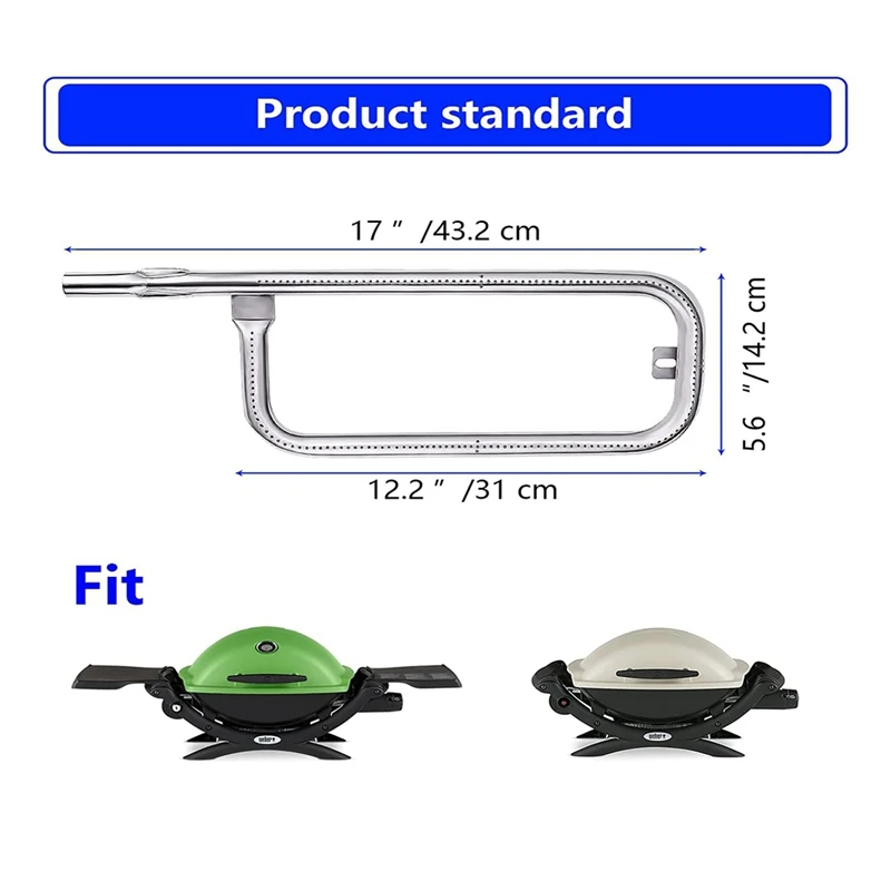 Трубки горелки для гриля из нержавеющей стали 60040 сменные детали Q100 Q120 Q1000 Q1200 386002