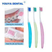 orthodontics u shaped deep cleaning toothbrush for dental braces adult orthodontic soft toothbrushes oral dental tooth brush