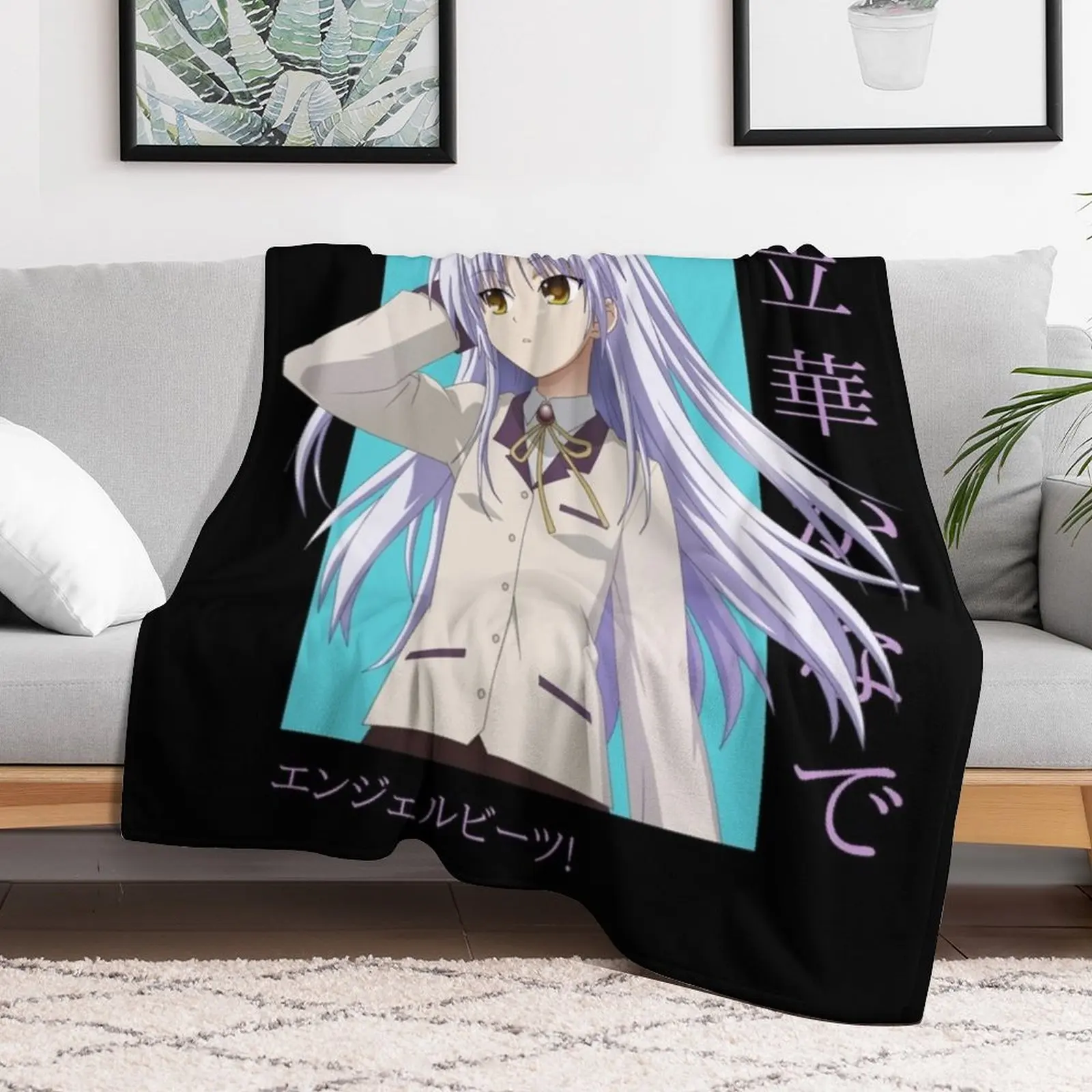 Kanade Tachibana Angel Beats Card аниме пледы идеи подарков на день Святого Валентина роскошные