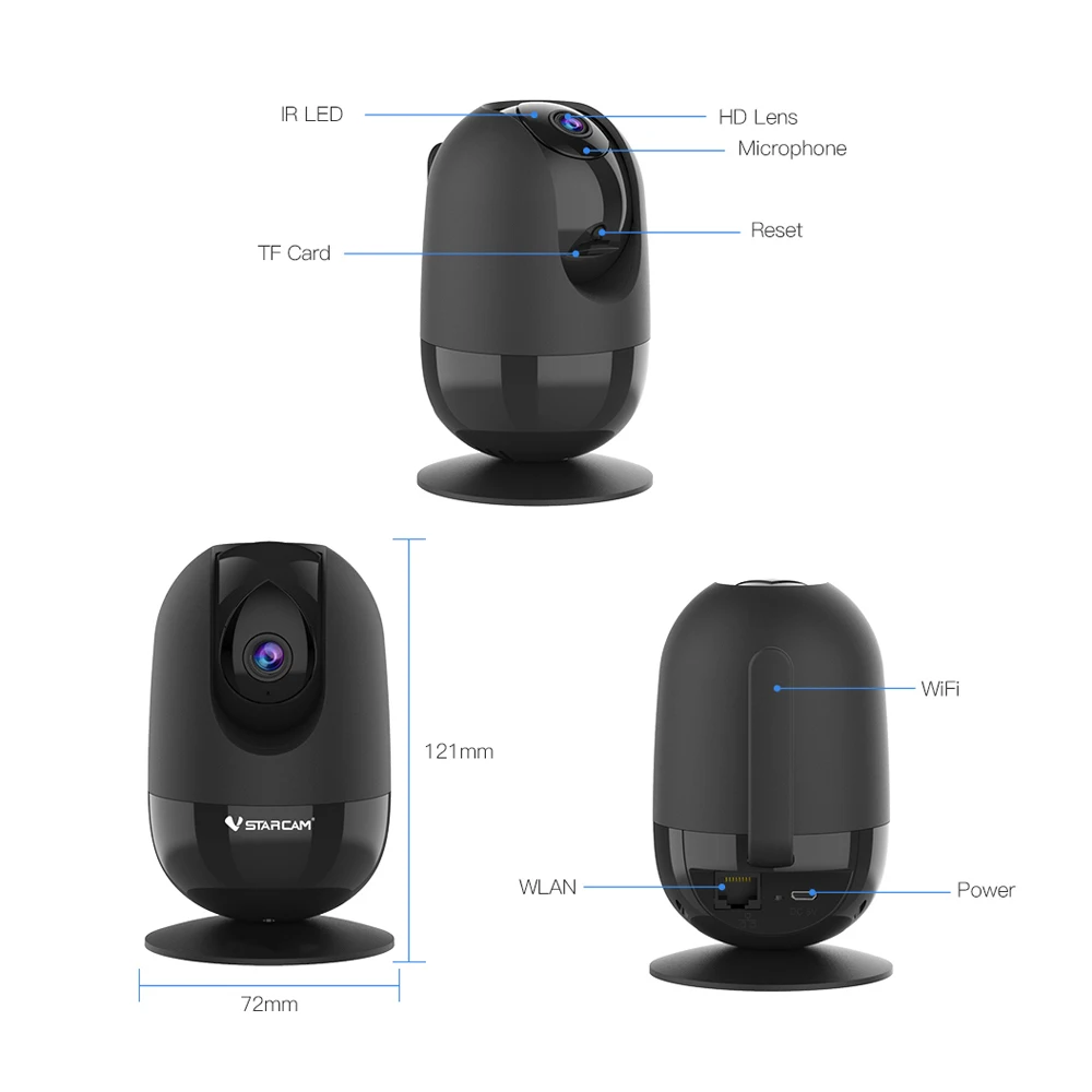 IP-камера Vstarcam CS48Q 5 МП Wi-Fi ГГц |