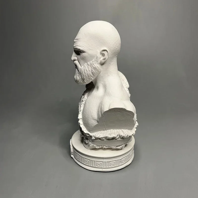 Гипсовая статуя God Of War Кратос Бюст Скульптура Креативные персонализированные украшения Специальные праздничные подарки (art.: 3920cd07b975b) - 3920cd07b975b