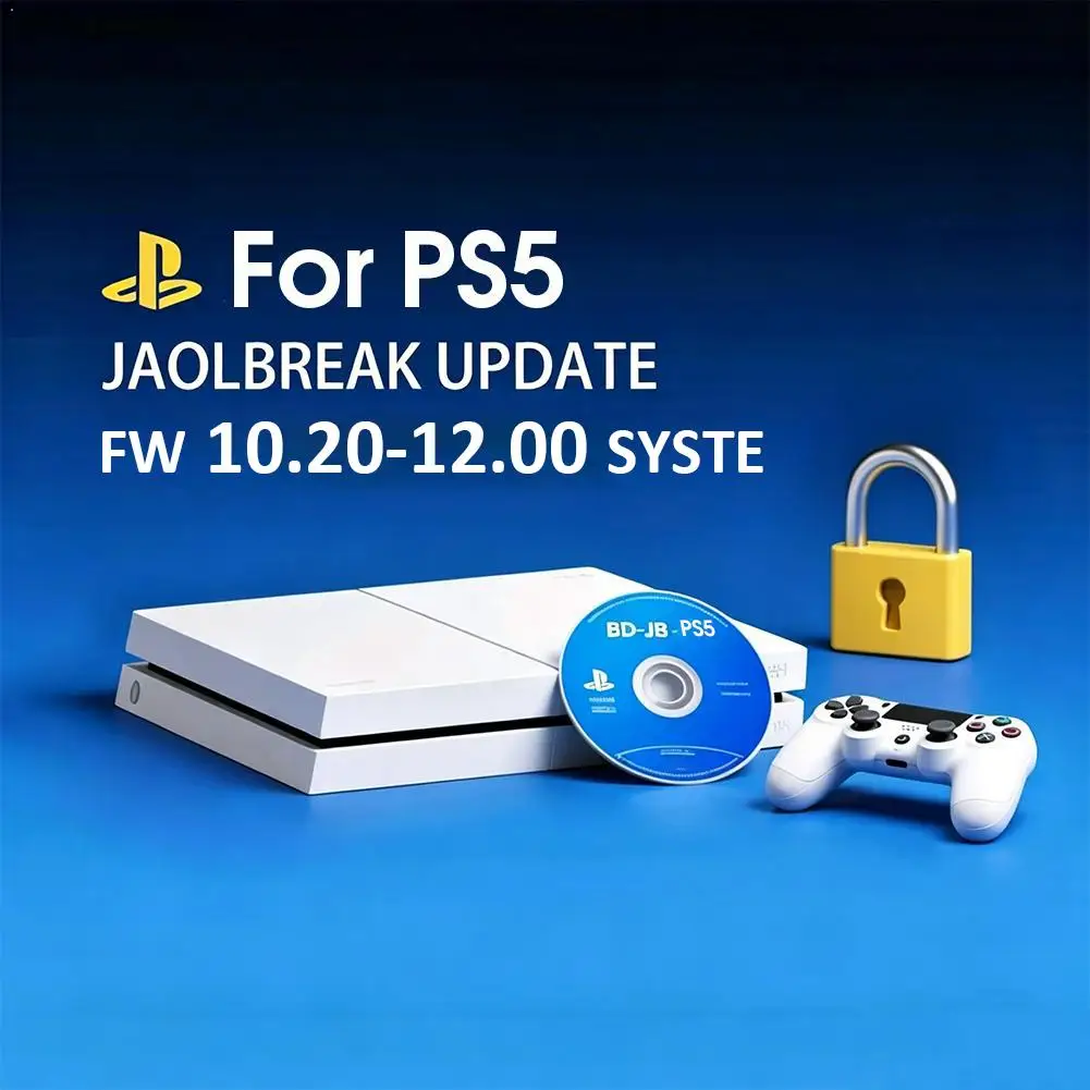 Фото Диск для джейлбрейка, новая версия 10.20-12.00 для PS5, поддерживает последнюю прошивку, загрузочный пакет, Home Brew, резервное копирование игр. №1