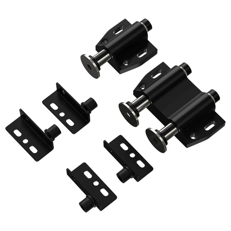 

Защелка для двери шкафа, открывающаяся Магнитная защелка черного цвета, открывающаяся защелка, Детская безопасность, защелка