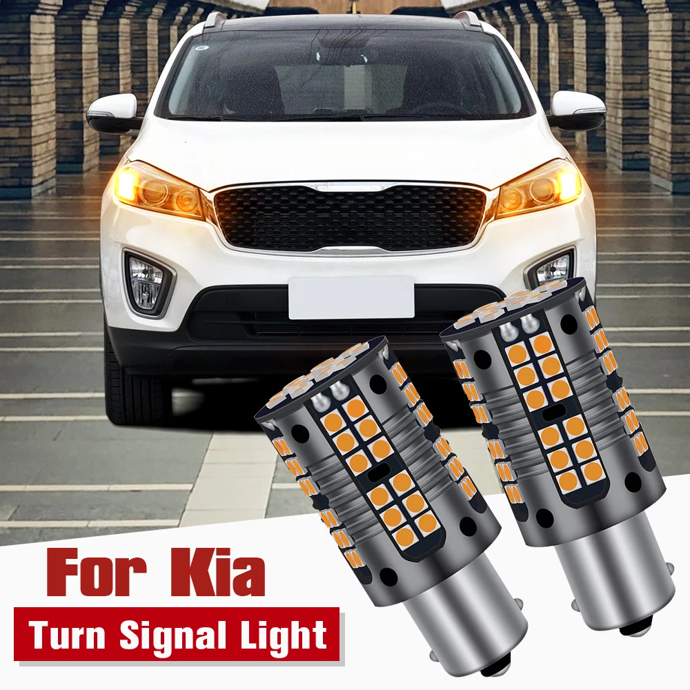 

2pcs LED Turn Signal Light PY21W 7507 BAU15S Canbus For Kia Ceed Cerato Niro Optima Proceed Seltos Stinger Stonic Venga XCeed