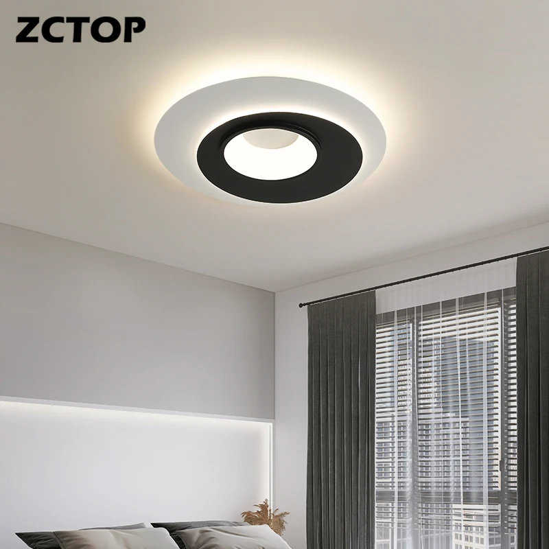 

Home Lights LED Chandeliers Ultra Thin Ceiling Lamps Indoor Lighting Chandelier Aisle Corridor Porch Lighting Lustre Black White