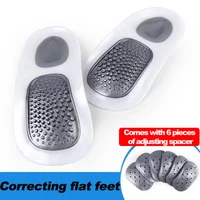 eva foot arch support insole correction xo leg flat foot care massage sports leisure insole for men and women