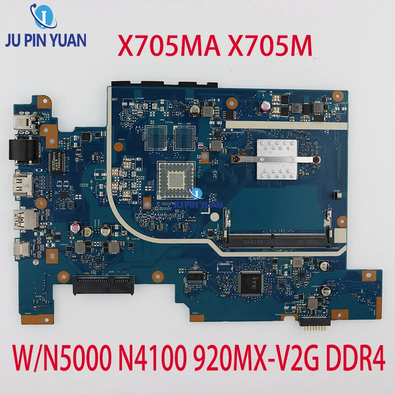 

Ноутбук X705MB, Vivobook 17 X705MA X705M, материнская плата ноутбука W/N5000 N4100 920MX-V2G DDR4 100%, тест ОК