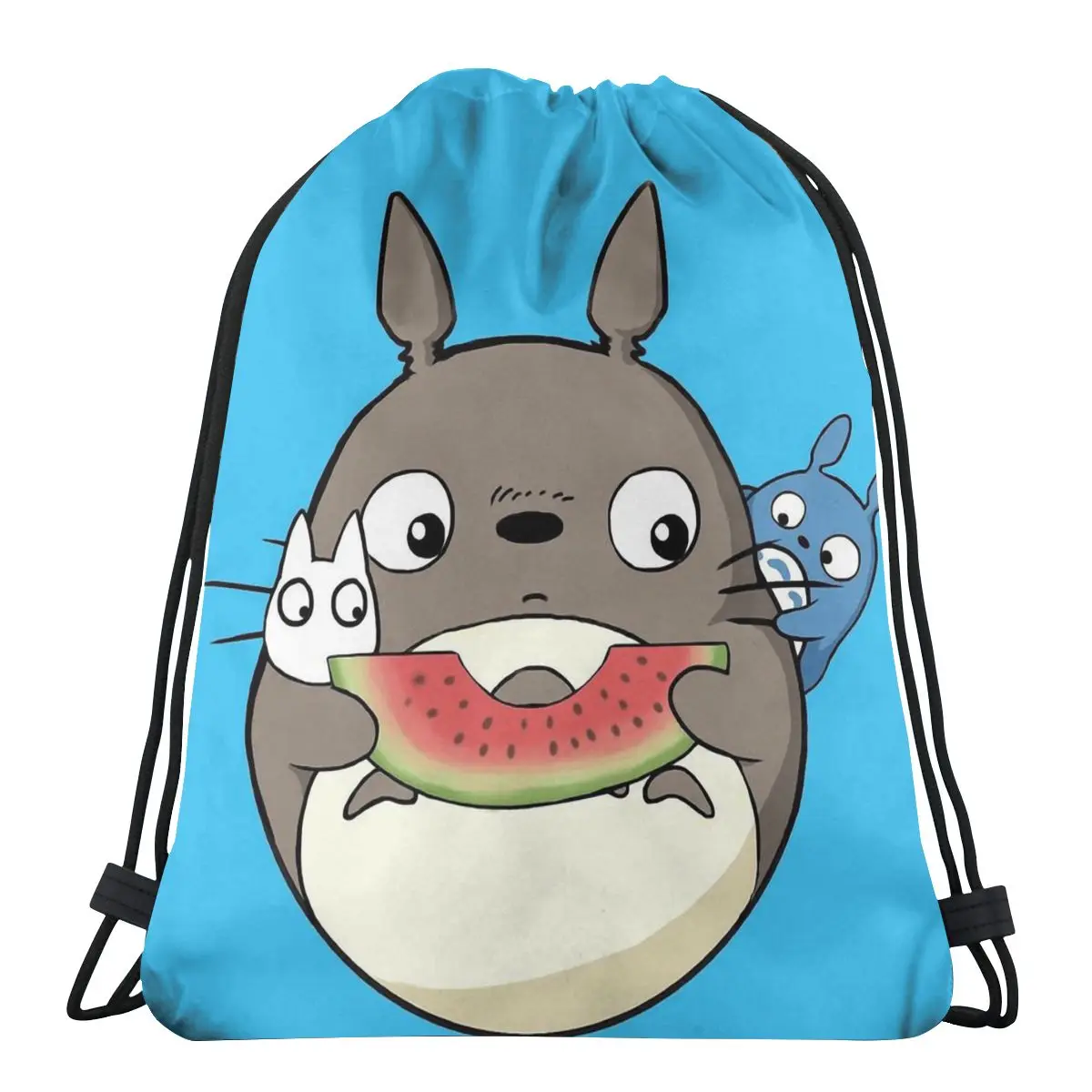 

Like Watermelon My Neighbor Totoro Anime Kawaii Drawstring Bags Shopping Shoe Teen Portable Rucksack Pouch