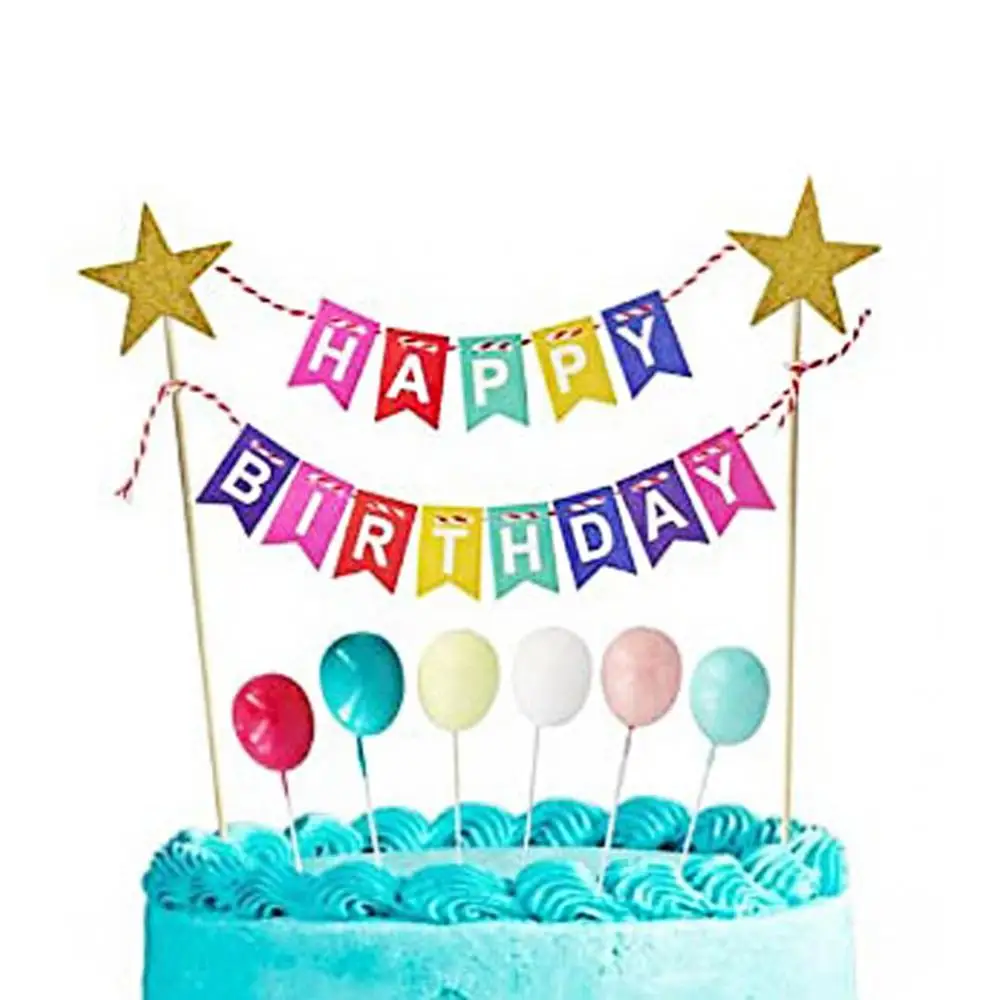 Новый год торт на день рождения баннер Топпер День Св. Валентина для вечерние