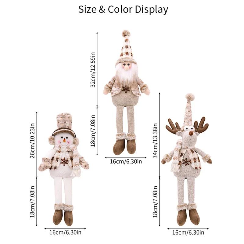 Рождественские украшения для кукол в скандинавском стиле кукла Санта-Клаус