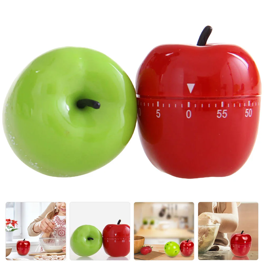 

Timer Kitchen Cooking Mechanical Clock Alarm Baking Reminder Novelty Countdown Timersup Wind Fruit Cute Cartoon Apples Time