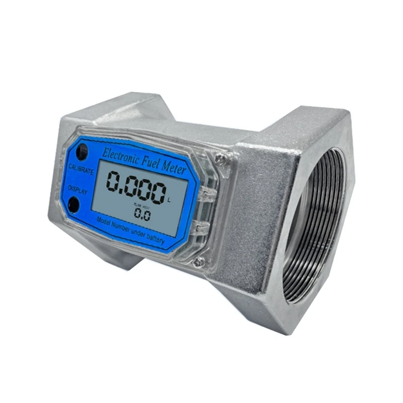 

1in/2in/2.5in/3in Electronic Turbine- Flow Meter LCD Digital Display Liquid Flow Sensor Meter Flowmeter for Diesel- Fuel