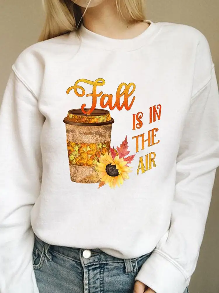 

Fall Autumn Fashion Graphic Sweatshirts Thanksgiving Pumpkin Spice Season Cute Halloween Female Women Clothing Print Pullovers
