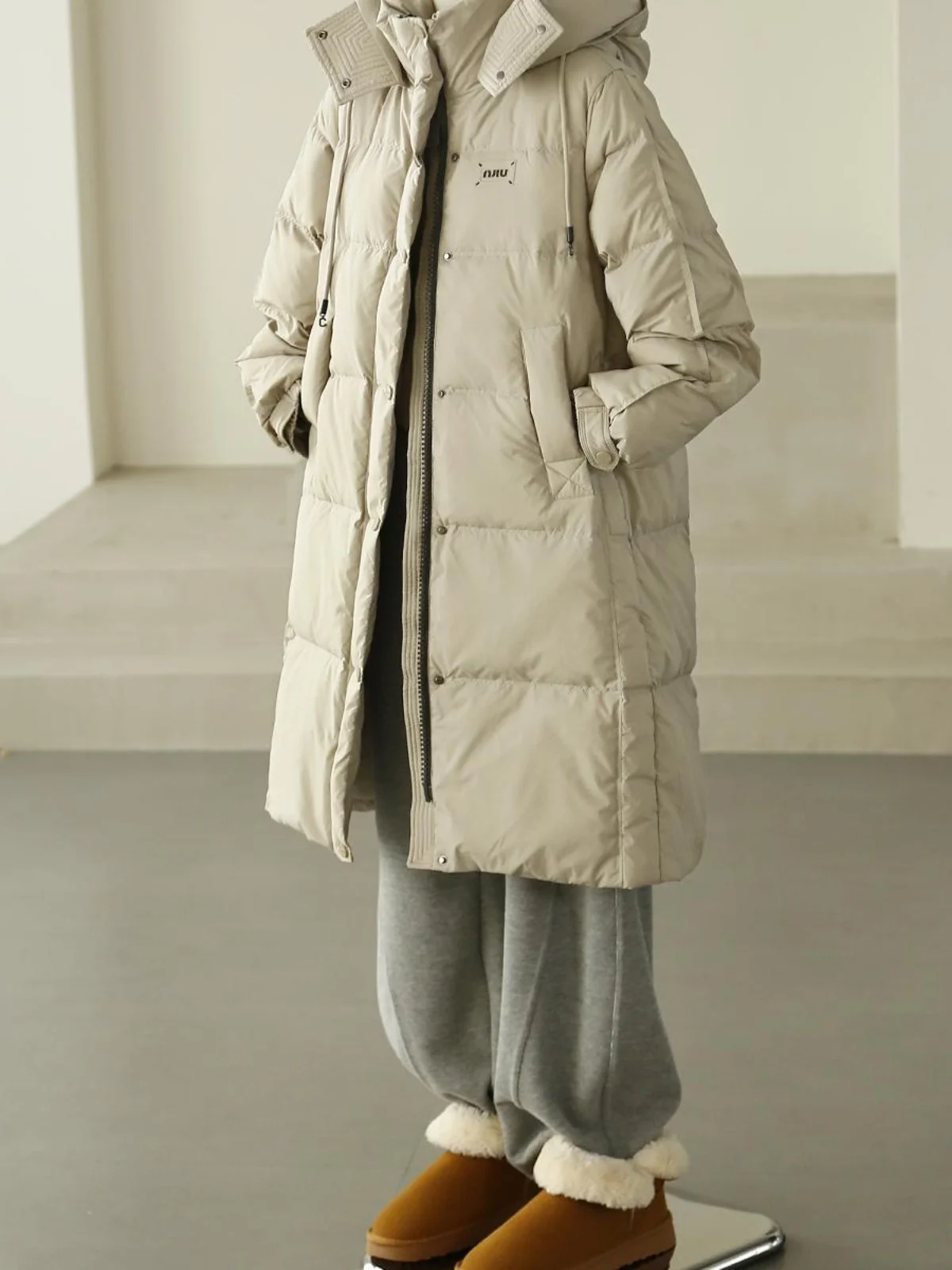 Новый национальный стандартный пуховик с капюшоном повседневный теплый