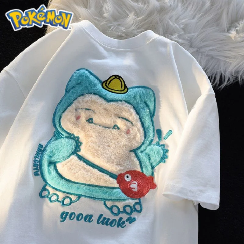 

Женская футболка с вышивкой, белая футболка в стиле Харадзюку и хип-хоп