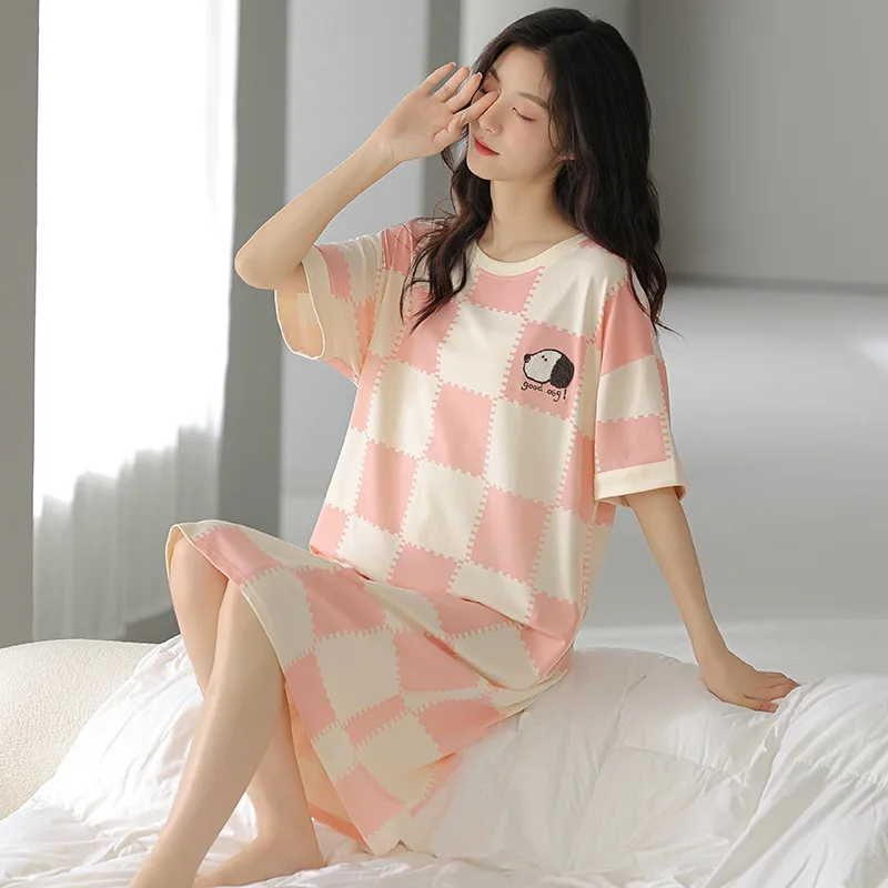 New Pajamas for Couples Matching Summer Pure Cotton Short-sleeved Shorts Home Service Suits Can Be Worn Outside Soft and Casual