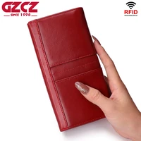 elegant women clutch wallet with phone bag soft cowhide leather business card holder fashion female long purse large capacity