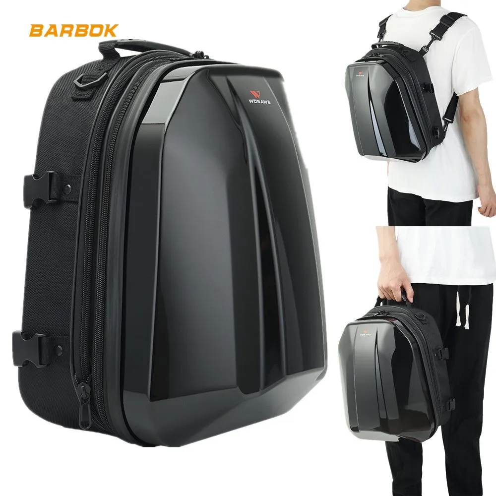 WOSAWE 18-24L MTB Waterproof Motorcycle Tank Bag Motorbike Riding Full Helmets Storage Luggage Motocross Tail Bag Backpack