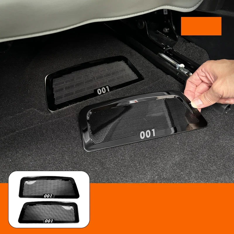 

Для нового Zeekr 001 2024, рестайлинг, автомобильный Стайлинг, сиденье, воздуховыпускное отверстие, пылезащитный чехол, украшения для кондиционера из нержавеющей стали, аксессуары