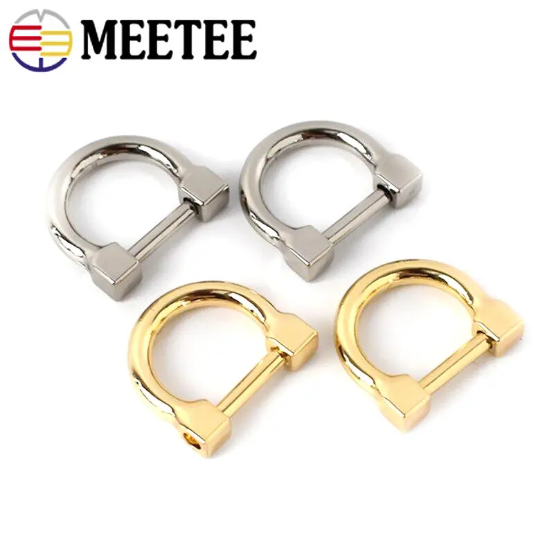 4/10 шт. 13 мм металлическая пряжка с D-образным кольцом съемная открытая застежка