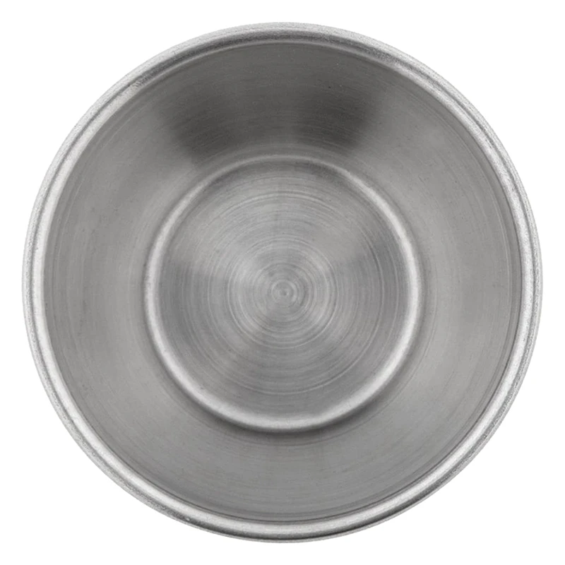 

60 шт./упаковка, миски из нержавеющей стали с начесом для соуса, 2,5 унции, 70 мл