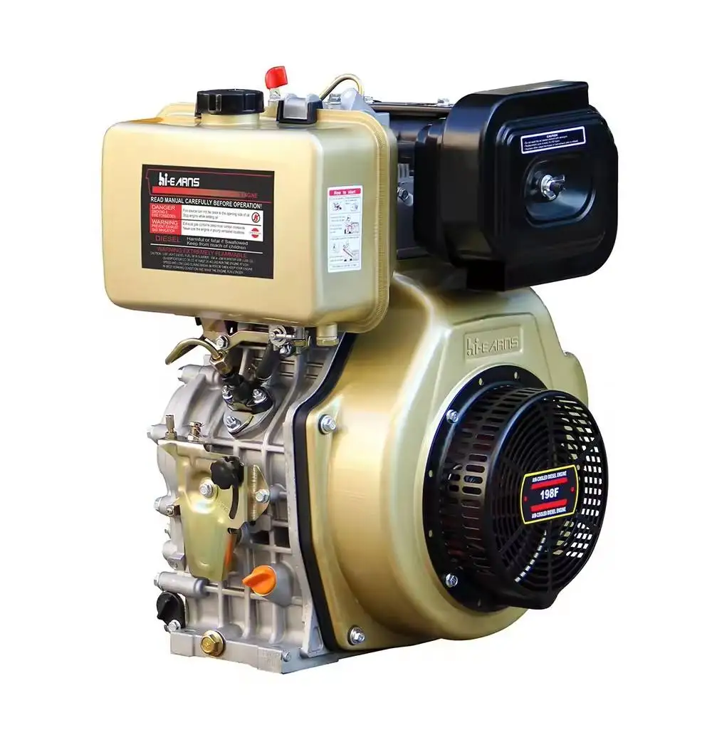 LRTarns официальный бренд HR198F die-sel engine двигатель с воздушным охлаждением мощностью 10