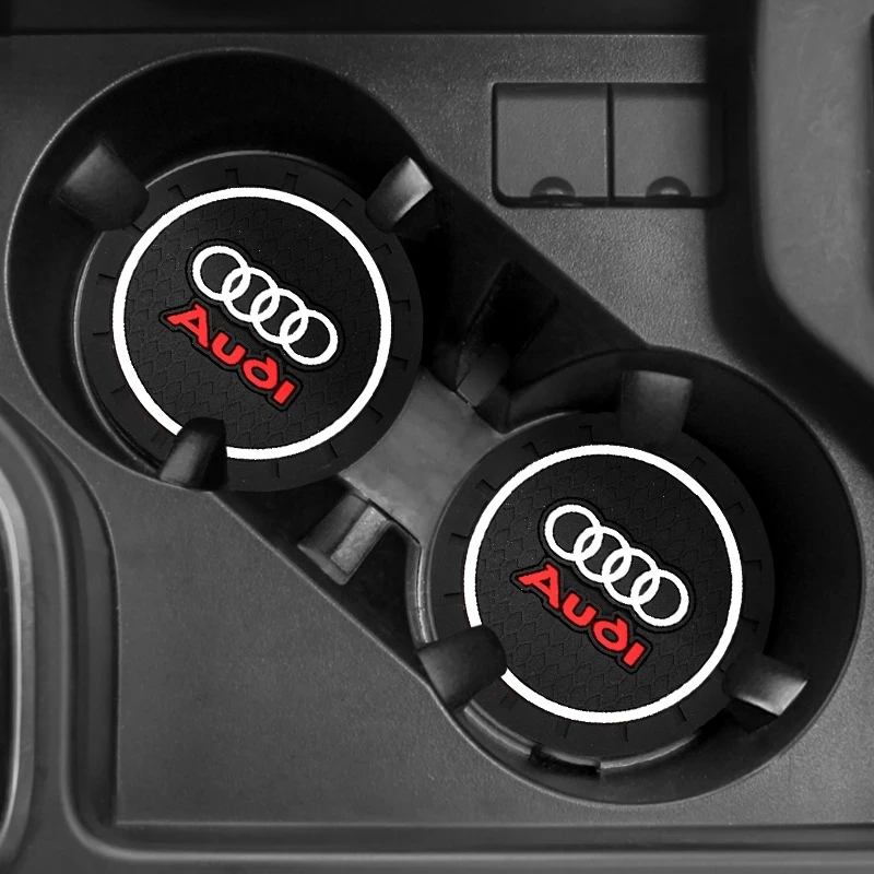 

Автомобильный Противоскользящий коврик для подстаканника для Audi A3 A4 B5 B6 A3 8P 8V 8L A5 A6 C6 C5 A1 A7 A8 Q2 Q3 TT RS3 RS4, автомобильные аксессуары для стайлинга