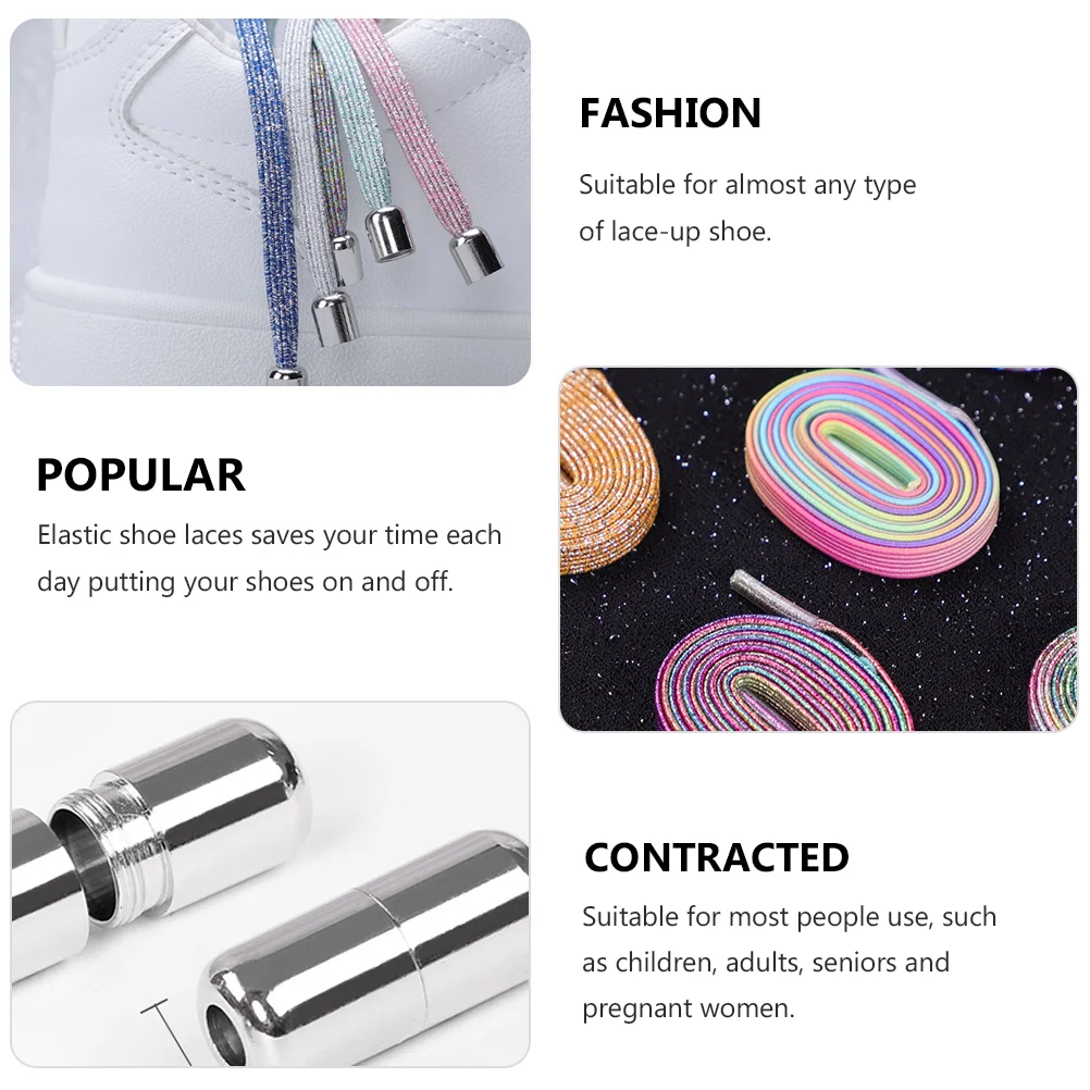 Lazy-Free Shoelace Buckle Elastic Laces Tieless Shoelaces Lock Stretchy Sneakers