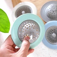 portable household silicone waste collector strainer bathroom shower drain sink drains cover sink colander sewer hair strainer