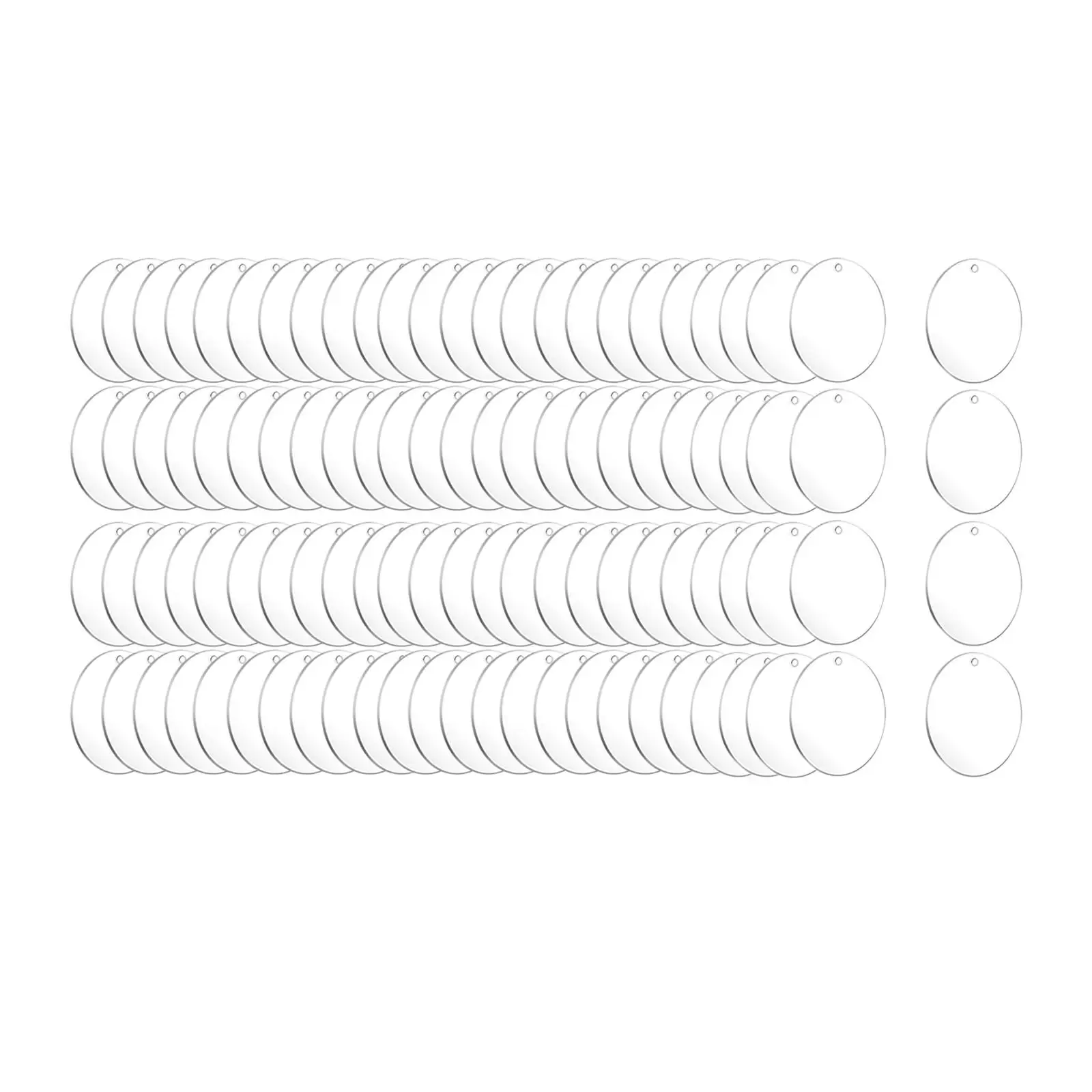 

100 шт., круглые виниловые брелки для ключей