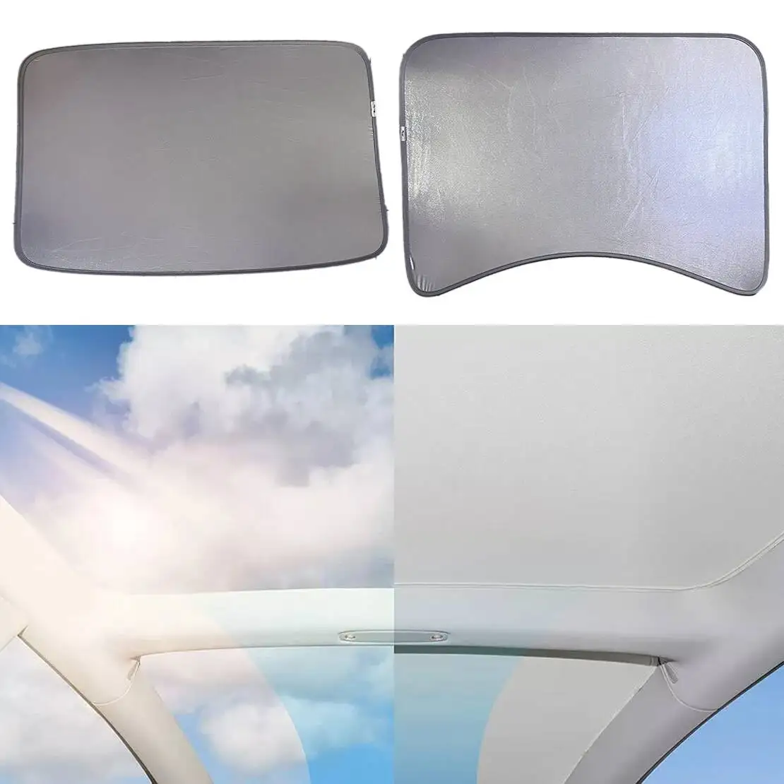 НОВЫЕ складные солнцезащитные козырьки на переднюю и заднюю стеклянную крышу с