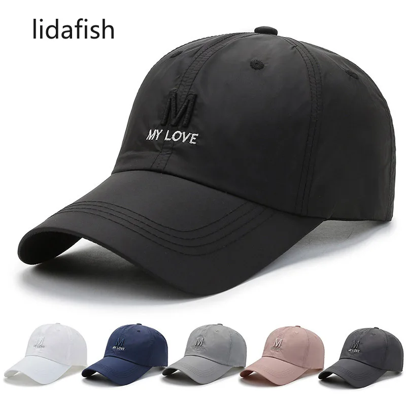 

lidafish High Quality Fashion Quick Drying Summer Baseball Cap Outdoor Men Breathable Snapback Sun Cap Bone Feminino Casquette