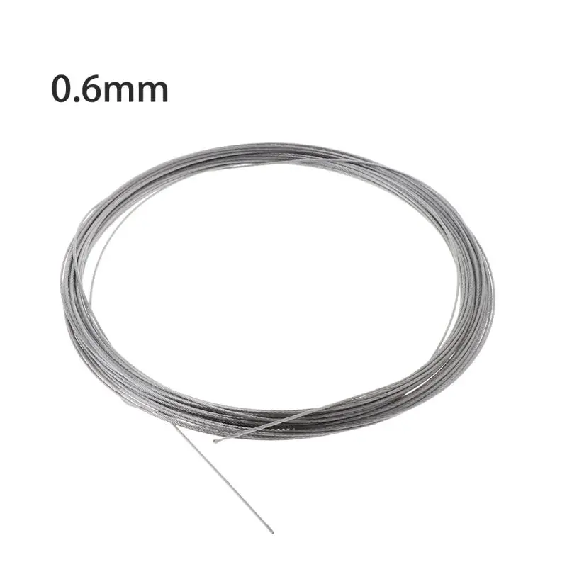 

10 Meters Soft Steel Wire Rope for Outdoor Garden Craft Deck Railing Handrail Safety System Strong Load-Bearing