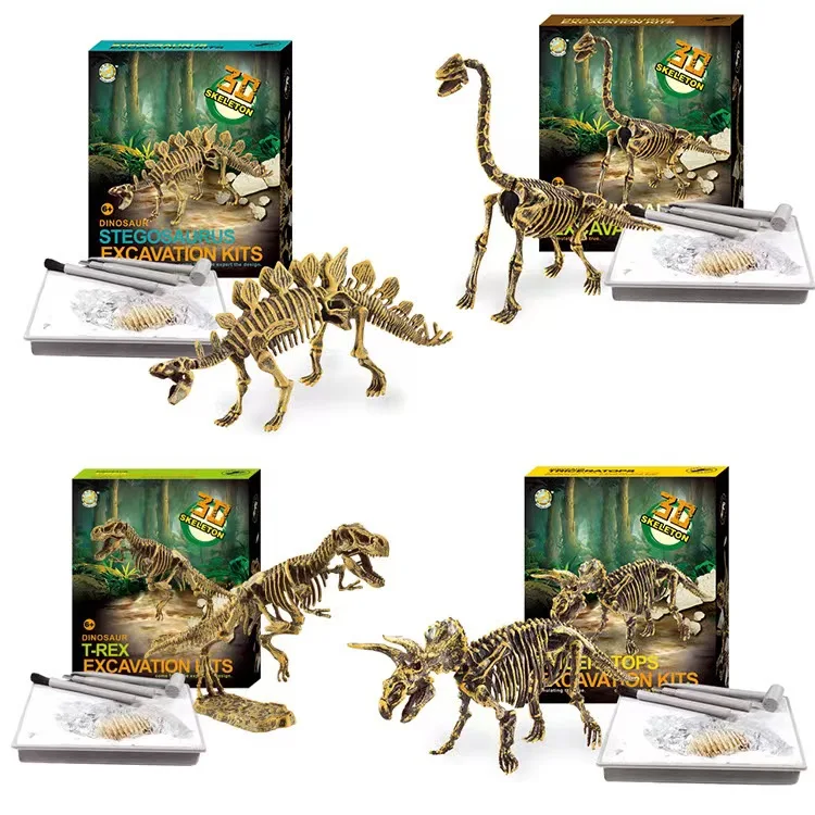 

Jurassic World Kids Dinosaur Toy DIY Fossil Archaeology Excavation Kit Skeletons Dig Stem Science Educational Toys for Children