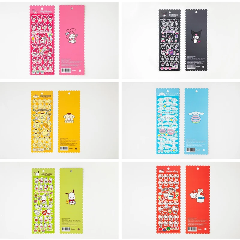 

Стикеры в стиле аниме Kuromi My Melody, Ins, девушка, Сердце, справочник, коричная кожа, милые Креативные водонепроницаемые стикеры «сделай сам»