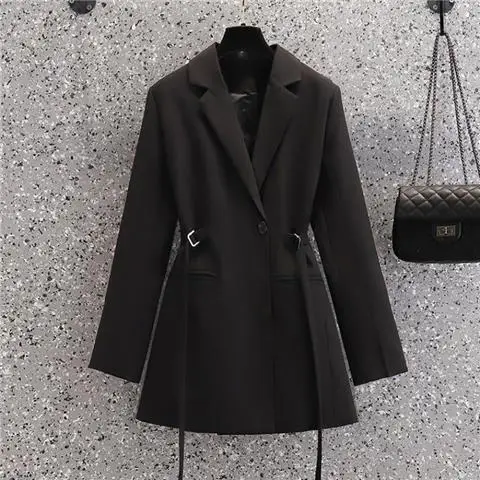 Autumn and Winter New Japanese and Korean Suit Coat Large Waist Loose fitting Suit Coat  harajuku  winter