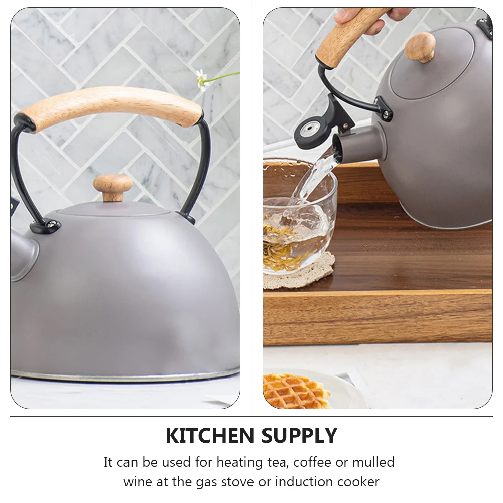 1 шт. Практичный Прочный чайник для ресторана домашний кипячения воды (серый) |