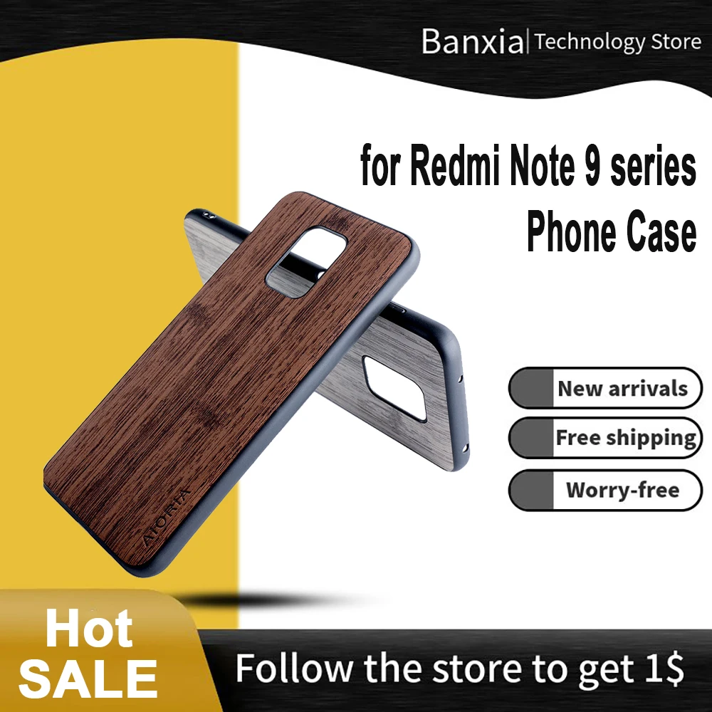 

New Phone Case for Xiaomi Redmi Note 9 Pro 9S 9T Bamboo Wood Pattern Leather Phone Cover for Redmi Note 9 Pro Case Phone Cover