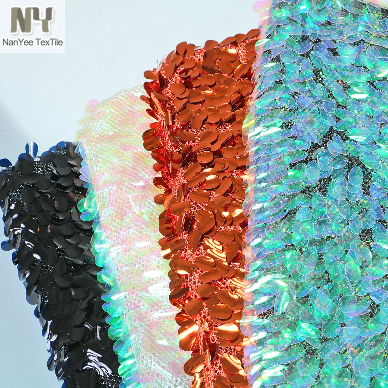 Необычные блестящие перекрытые большие висячие семена вогнутая ткань с