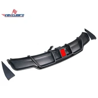 skill of watertransfer carbon black v type with led light rear diffuser formodel 3 2014 diffuser