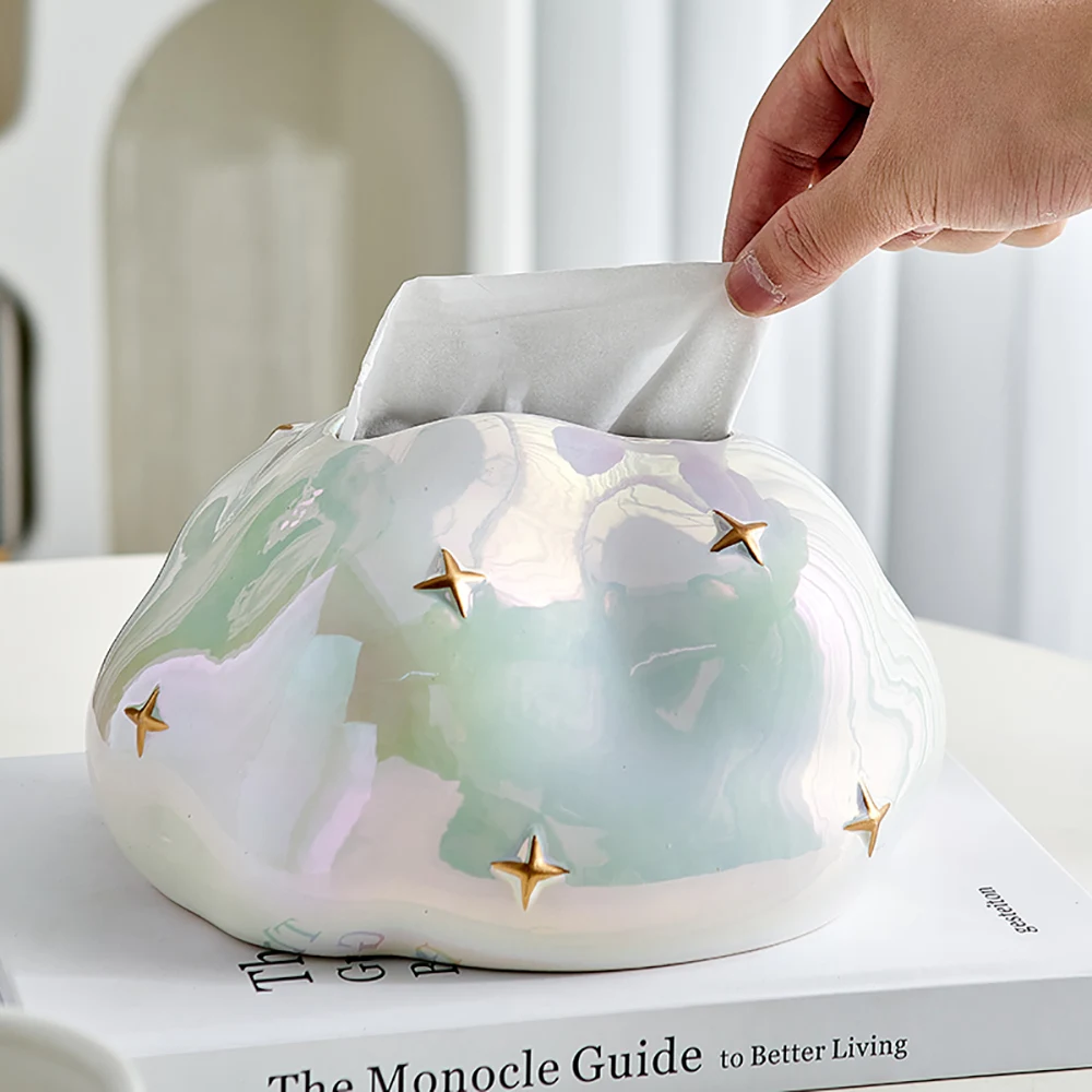 

Toilet Home Bathroom Desktop Pumping Tissue Box Ceramics Car-carrying Living Room Creative Cute Creative Simplicity Wholesale