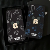 disney fashion mickey mouse phone case for huawei honor 7a 7x 8 8x 8c 9 v9 9a 9x 9 lite 9x lite black carcasa coque back
