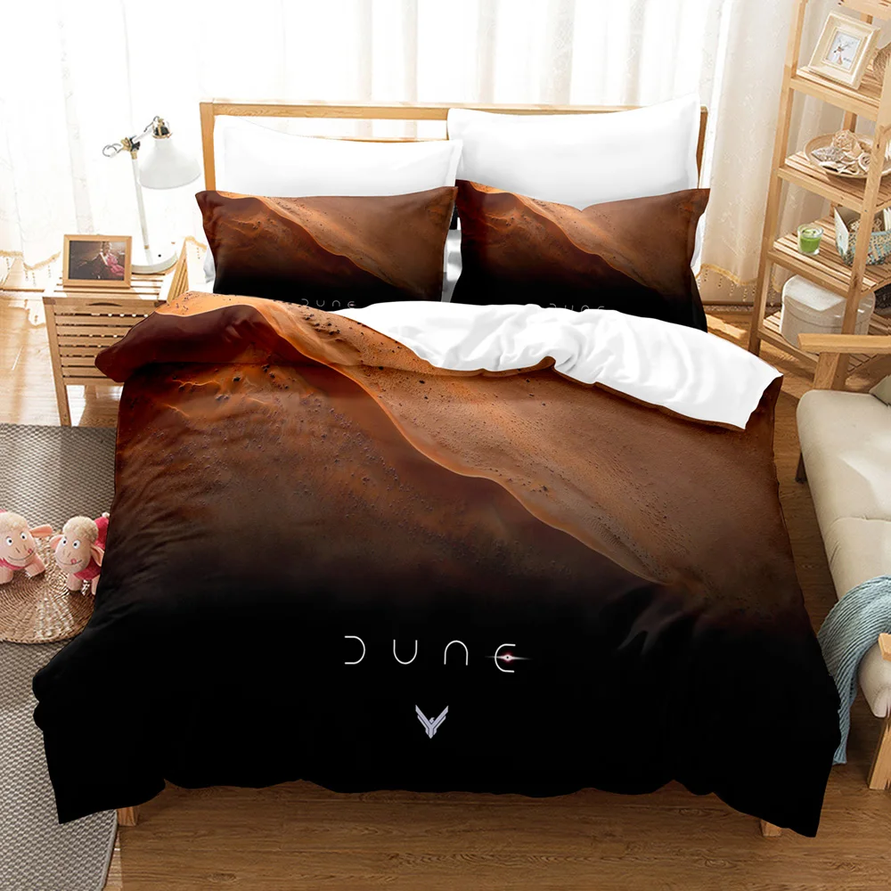 

3D Printed science fiction DUNE dune Bedding Set Down Quilt Cover with Pillowcase Double SIngle King