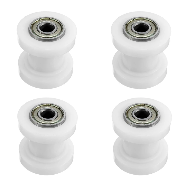 

4х колесо направляющей цепи для внедорожного мотоцикла, натяжитель цепи, колесо накатки подходит для XR CRF KLX110 (белый)