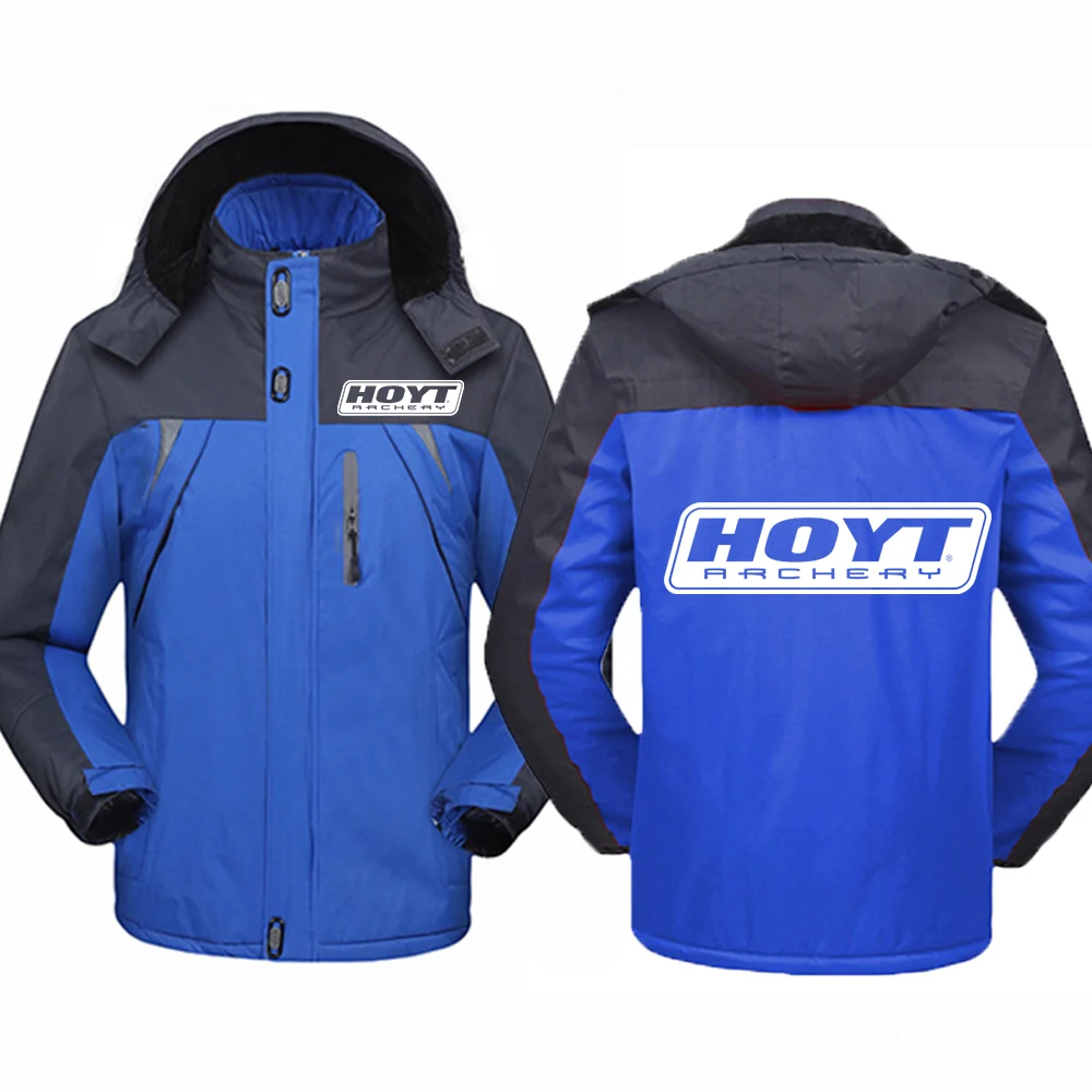 

Hoyt Archery 2023 Men New Winter Thicken Windbreaker Coats Waterproof Warm Outdoor Cold-Proof Mountaineering Clothing Jackets