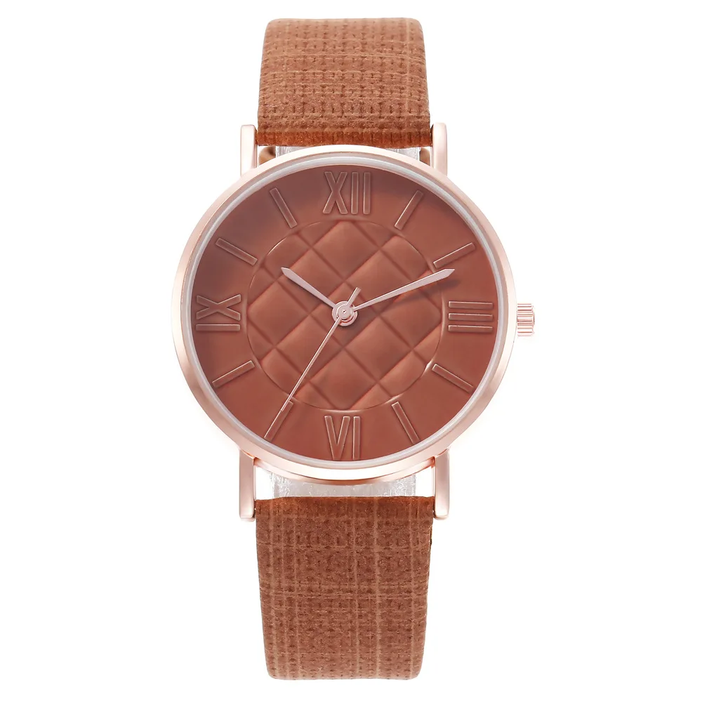 Popular Women's Creative Pineapple Pattern Roman Scale Fashion Wmen's Watch Simple Casual Quartz Watch