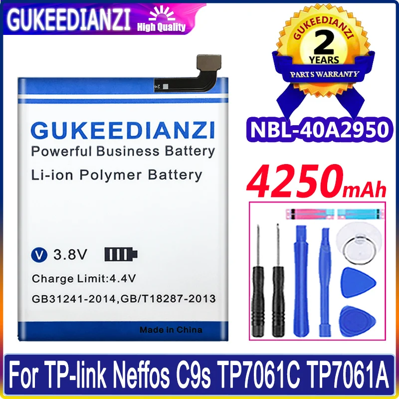 

Аккумулятор для смартфона TP-link Neffos C9s TP7061C TP7061A / C9 MAX TP7062A, 4250 мАч, с номером отслеживания