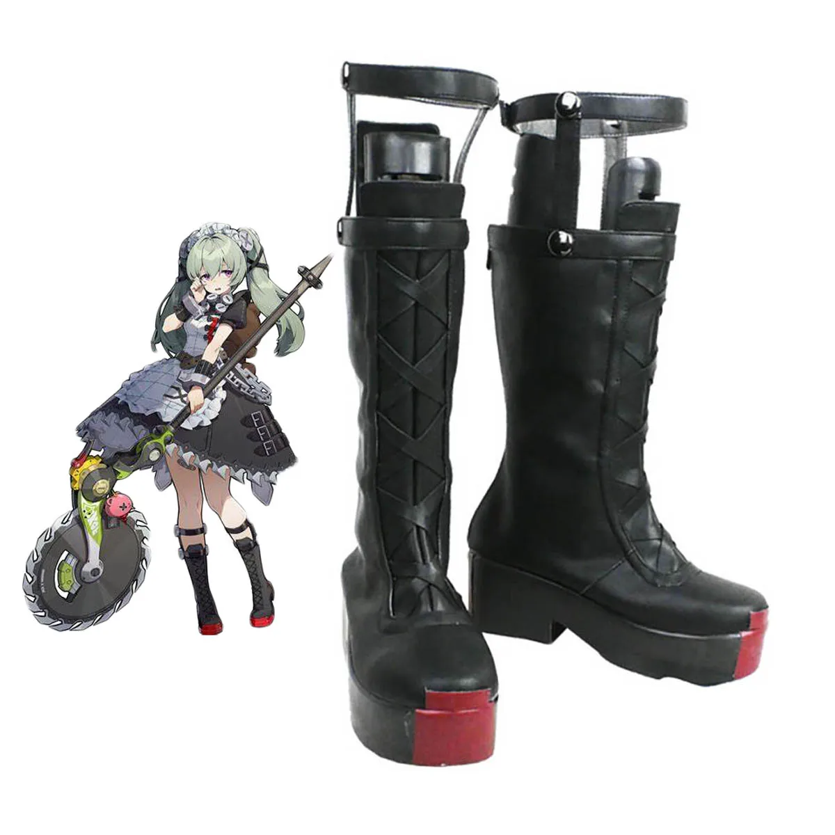 Черные ботинки для косплея Zenless Zone Zero Corin Wickes изготовленные на заказ любого