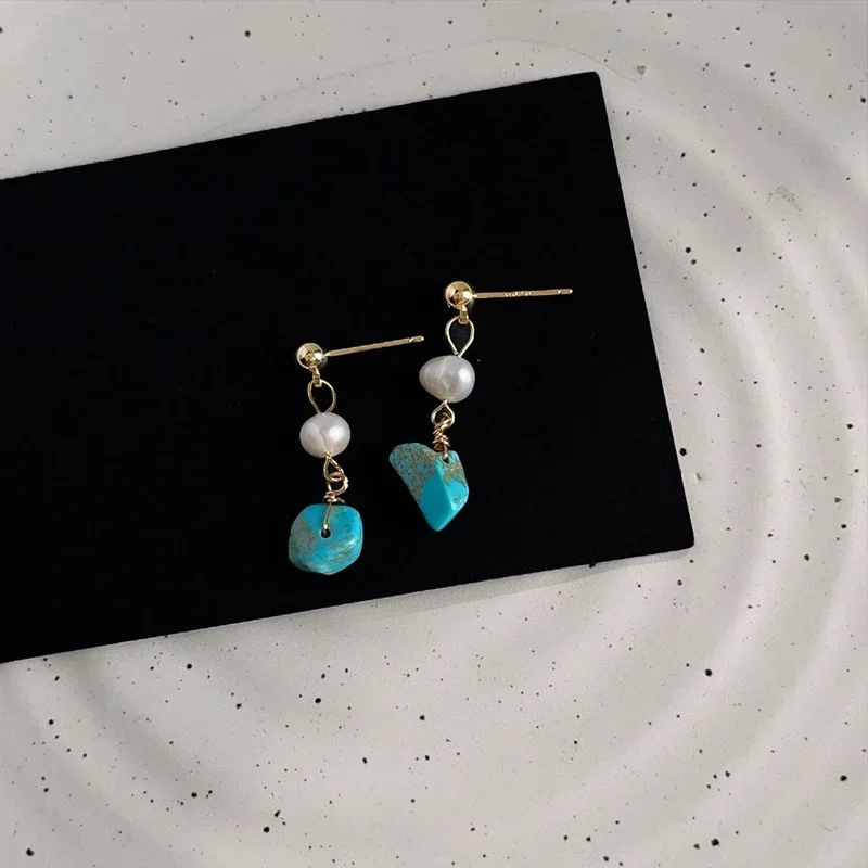 Новинка 2024 года серьги-капли из серебра 925 пробы с натуральным жемчугом