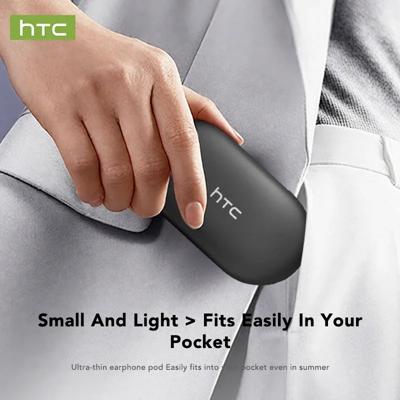 HTC NE57 Bluetooth наушники AI спортивные беспроводные наушники шум AI переводчик наушники HD бас ультратонкие ушные крючки дисплей мощности (art.: 3920d1f2ed852) - 3920d1f2ed852